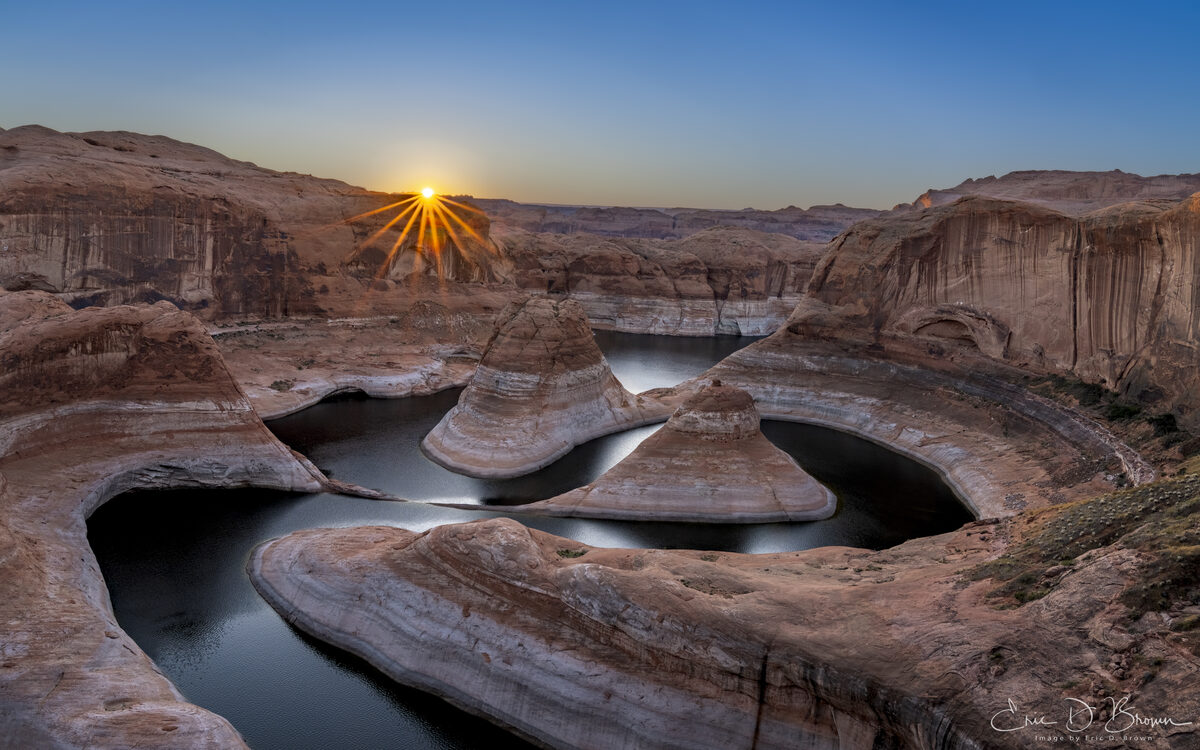 Sunrise over Reflection Canyon